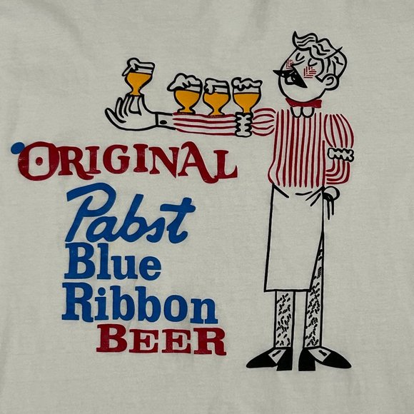 Pabst Blue Ribbon Other - Men's Vintage Pabst Blue Ribbon Beer T-Shirt - LARGE